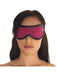 Rimba - Blinddoek - Luxe Leren Oogmasker - Zwart Roze - One Size-Erotiekvoordeel.nl