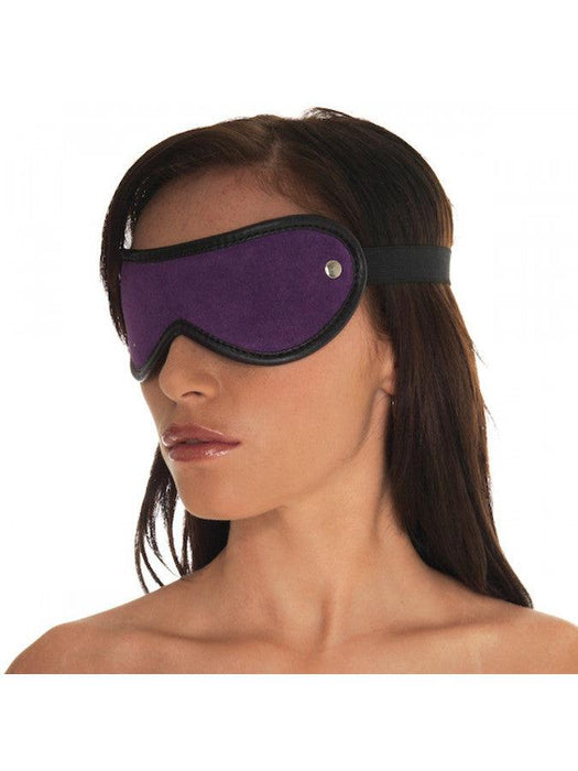 Rimba - Blinddoek - Oogmasker - Leer - Paars - One Size-Erotiekvoordeel.nl