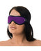 Rimba - Blinddoek - Oogmasker - Leer - Paars - One Size-Erotiekvoordeel.nl