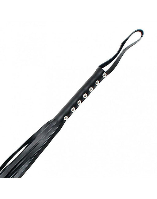 Rimba Bondage Play - Leren Flogger Zweep Met 12 strengen - 105 cm lang-Erotiekvoordeel.nl