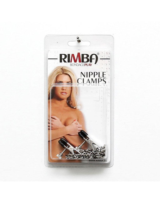 Rimba Bondage Play - Tepelklemmen Met Schroef Verstelbaar En Ketting-Erotiekvoordeel.nl