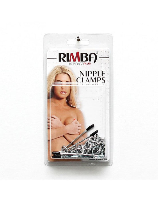 Rimba Bondage Play - Verstelbare Pincet Tepelklemmen Met Ketting-Erotiekvoordeel.nl