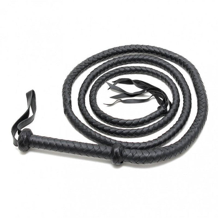 Rimba Bondage Play - Zweep - Arabische Bullwhip - 250 cm - Zwart-Erotiekvoordeel.nl