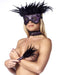 Rimba - Burlesque BDSM Set met Masker en Zweepje - Paars/Zwart-Erotiekvoordeel.nl