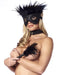 Rimba - Burlesque BDSM Set met Masker en Zweepje - Zwart-Erotiekvoordeel.nl