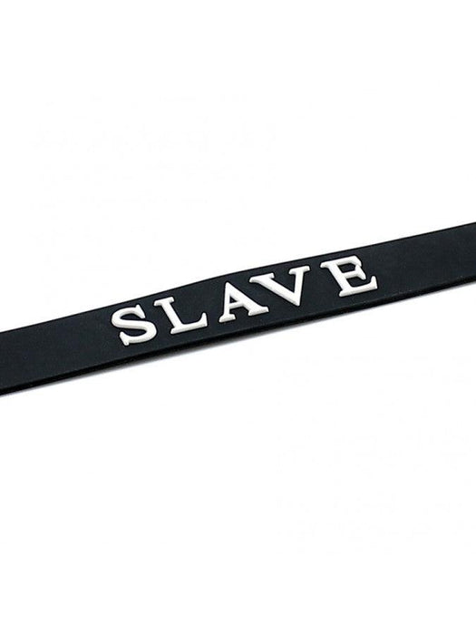 Rimba - Halsband - Collar Met Tekst - SLAVE - Siliconen - Collar-Erotiekvoordeel.nl