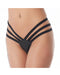 Rimba - Lederen G-String Met Elastische bandjes - Zwart-Erotiekvoordeel.nl