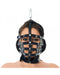 Rimba - Leren Muilkorf - Hoofdmasker Met Ring Boven - Hoofdbondage-Erotiekvoordeel.nl