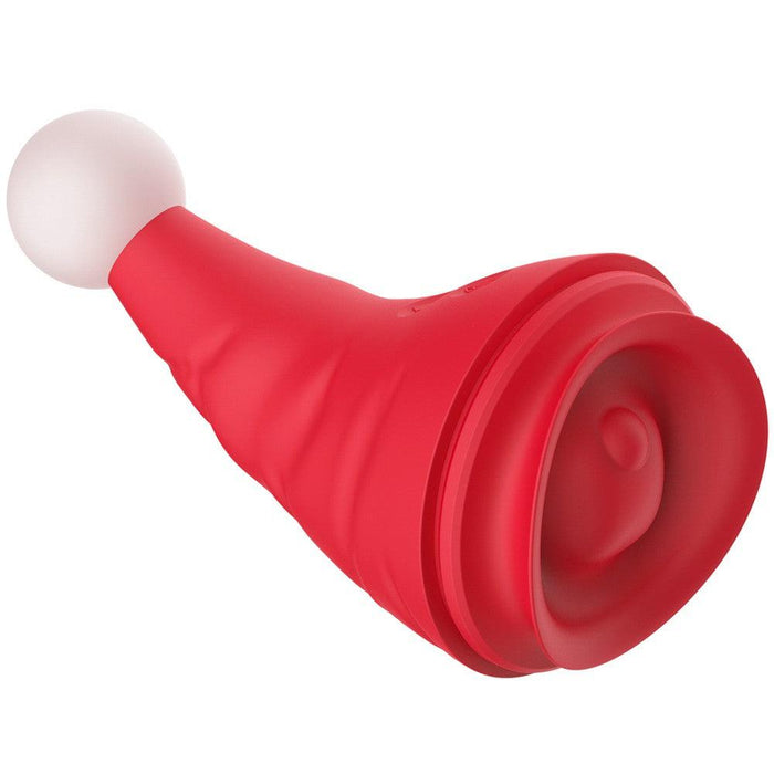 Rimba - Naughty Hat - Kerst Vibrator met Clitoris Stimulator-Erotiekvoordeel.nl