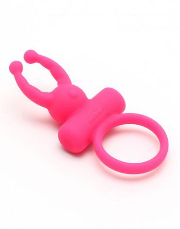 Rimba - Rome - Vibrerende Cockring Met clitoris stimulatie - Roze-Erotiekvoordeel.nl