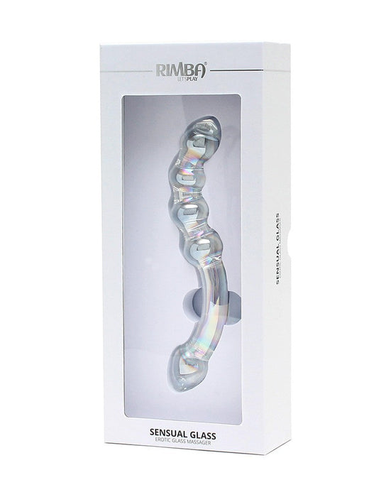 Rimba - Sensual Glass - Glazen Dildo Xena - Transparant-Erotiekvoordeel.nl