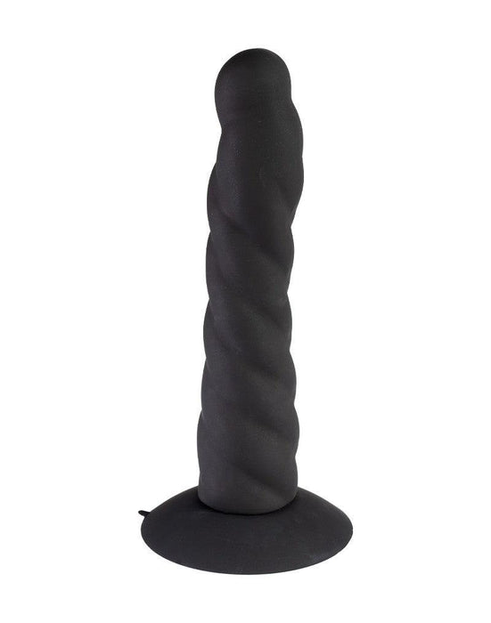 Rimba - Strap On Dildo - Verwisselbare Siliconen Dildo voor Strap-on met Zuignap - Zwart-Erotiekvoordeel.nl