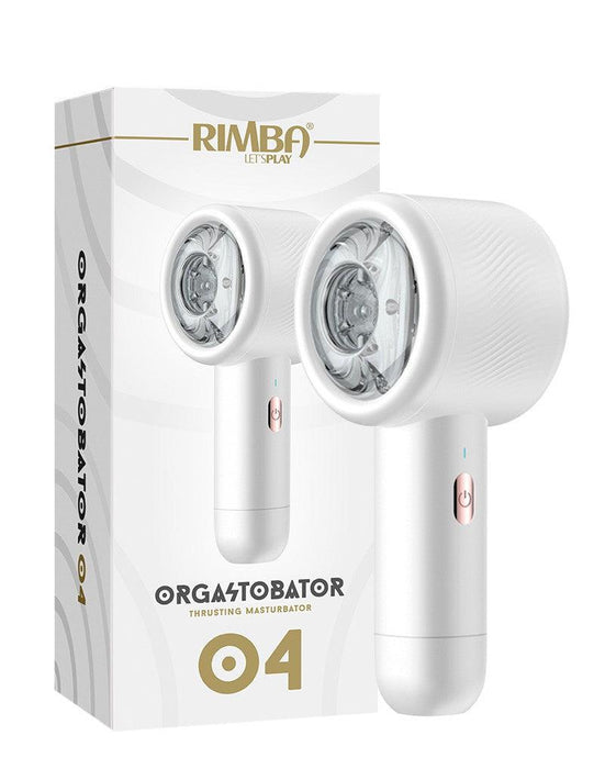 Rimba Toys - Orgastobator 04 - Automatische Masturbator - Wit-Erotiekvoordeel.nl