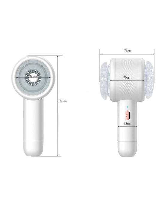 Rimba Toys - Orgastobator 04 - Automatische Masturbator - Wit-Erotiekvoordeel.nl