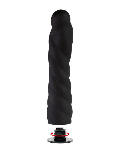 Rimba - Verwisselbare Dildo voor Strap-on - Zwart - Ø3.4 x 16 cm - 160 mm lengte - 34 mm diameter-Erotiekvoordeel.nl