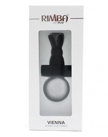 Rimba - Vienna - Vibrerende Cockring Met Clitoris Stimulatie - Zwart-Erotiekvoordeel.nl