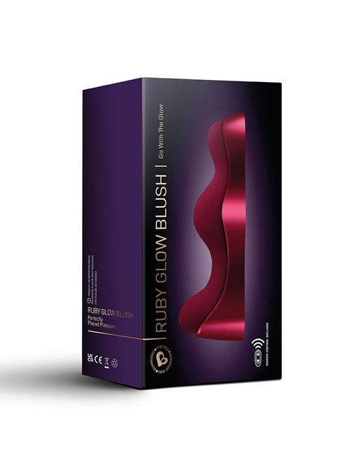 Rocks-off - Ruby Glow Blush - Panty Vibrator Met Afstandsbediening - Rood-Erotiekvoordeel.nl