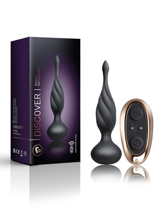 Rocks-off - Anaal Vibrator - Vibrerende Buttplug - Met Afstandsbediening - Petite Sensations Discover - Zwart-Erotiekvoordeel.nl