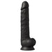 SILEXD - Realistische XXL Dildo - 38 x 7 cm - Zwart-Erotiekvoordeel.nl