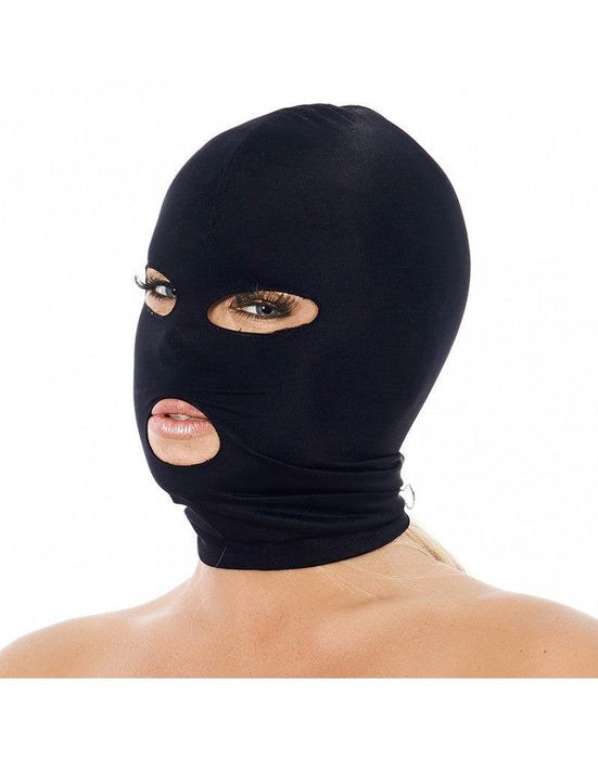 Rimba - SM Hoofdmasker - Hood uit elastische stof Met Gaten Voor ogen En mond-Erotiekvoordeel.nl