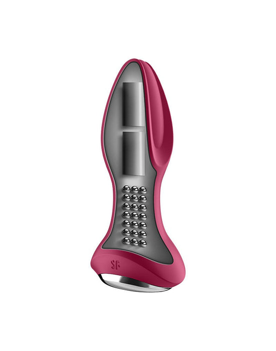 Satisfyer - Anaal Vibrator Met Roterende kralen En App Control Rotator Plug 2+ - Fuchsia-Erotiekvoordeel.nl