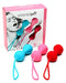 Satisfyer - Bekkenbodem Trainer Kegel Balls Set Van 3 - Rood - Roze - Blauw - Medium-Erotiekvoordeel.nl