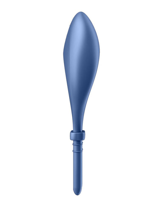 Satisfyer - Bull's Eye - Vibrerende Cockring Met App Control - Blauw-Erotiekvoordeel.nl