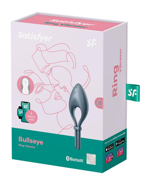 Satisfyer - Bull's Eye - Vibrerende Cockring Met App Control - Donkerblauw-Erotiekvoordeel.nl