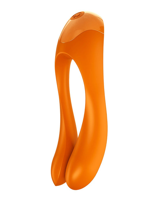 Satisfyer - Candy Cane Vinger Vibrator - Oranje-Erotiekvoordeel.nl