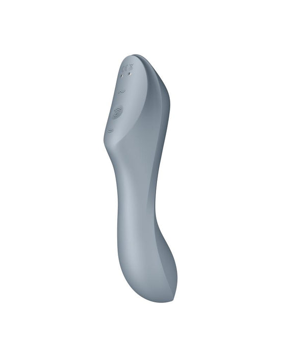 Satisfyer - Curve - Trinity 3-in-1 Vibrator - Grijs-Erotiekvoordeel.nl