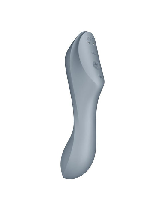 Satisfyer - Curve - Trinity 3-in-1 Vibrator - Grijs-Erotiekvoordeel.nl