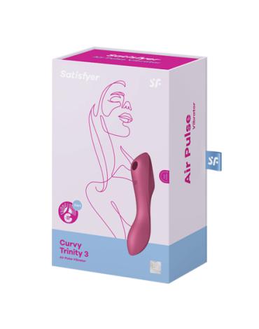 Satisfyer - Curve - Trinity 3-in-1 Vibrator - Rood-Erotiekvoordeel.nl