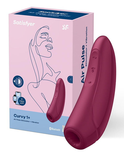 Satisfyer - Curvy 1+ Rose Red App Connect Clitoris Vibrator-Erotiekvoordeel.nl