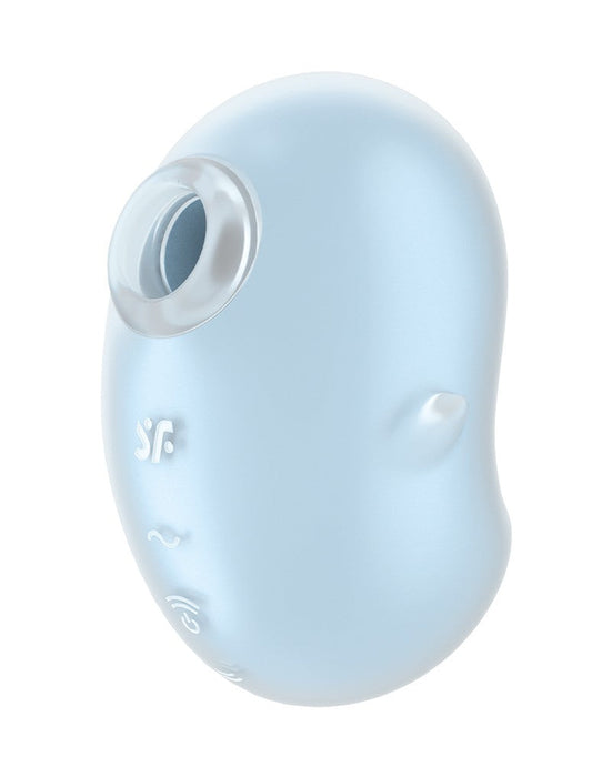 Satisfyer - Cutie Ghost - Vibrerende Luchtdruk Vibrator - 2 in 1 - Lichtblauw-Erotiekvoordeel.nl