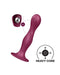 Satisfyer - Double Ball-R - Verzwaarde Dildo met Bewegende Metalen Kogels - Rood-Erotiekvoordeel.nl