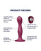 Satisfyer - Double Ball-R - Verzwaarde Dildo met Bewegende Metalen Kogels - Rood-Erotiekvoordeel.nl