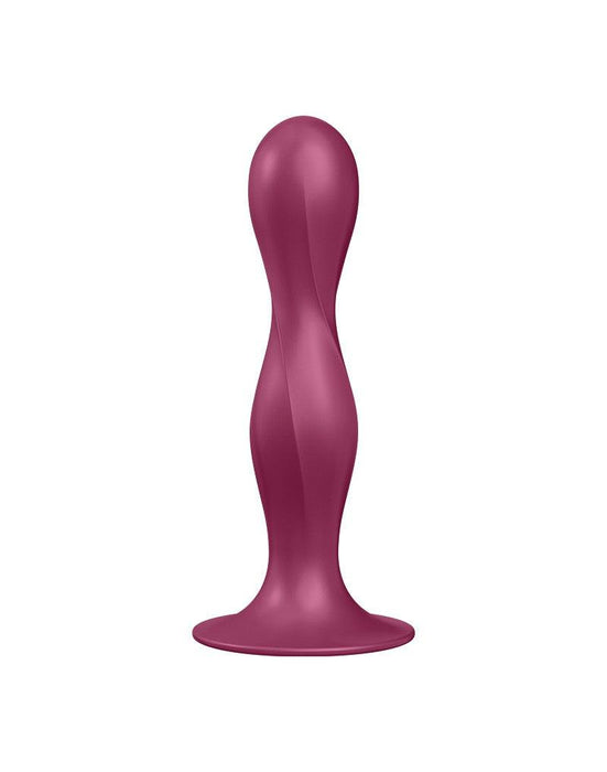 Satisfyer - Double Ball-R - Verzwaarde Dildo met Bewegende Metalen Kogels - Rood-Erotiekvoordeel.nl