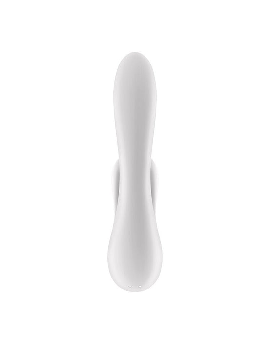 Satisfyer - Double Flex Rabbit - Tarzan Vibrator - Met App Control - Wit-Erotiekvoordeel.nl