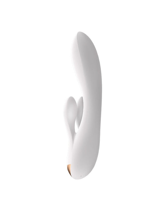 Satisfyer - Double Flex Rabbit - Tarzan Vibrator - Met App Control - Wit-Erotiekvoordeel.nl