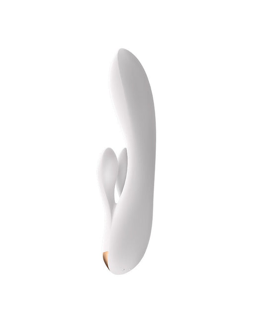 Satisfyer - Double Flex Rabbit - Tarzan Vibrator - Met App Control - Wit-Erotiekvoordeel.nl