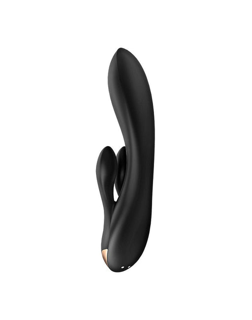 Satisfyer - Double Flex Rabbit - Tarzan Vibrator - Met App Control - Zwart-Erotiekvoordeel.nl