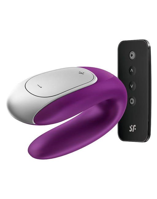 Satisfyer - Double Fun - Luxe Partner Vibrator - Met App Control - Paars-Erotiekvoordeel.nl