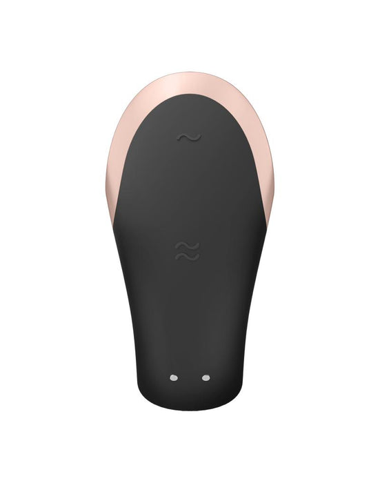 Satisfyer - Double Love - Luxe Partner Vibrator - Zwart-Erotiekvoordeel.nl