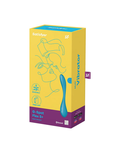 Satisfyer - G-Spot Flex 5+ - Flexibele G-Spot Vibrator - Met App Control - Blauw-Erotiekvoordeel.nl