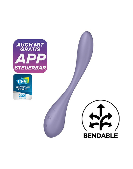 Satisfyer - G-Spot Flex 5+ - Flexibele G-Spot Vibrator - Met App Control - Lila-Erotiekvoordeel.nl