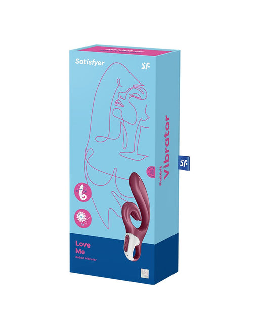 Satisfyer - Love Me - Rabbit Vibrator - Rood-Erotiekvoordeel.nl