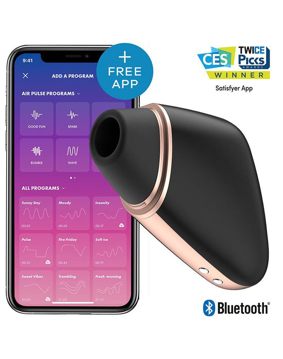 Satisfyer - Love Triangle - Clitoris Vibrator - Met App Control - Zwart-Erotiekvoordeel.nl