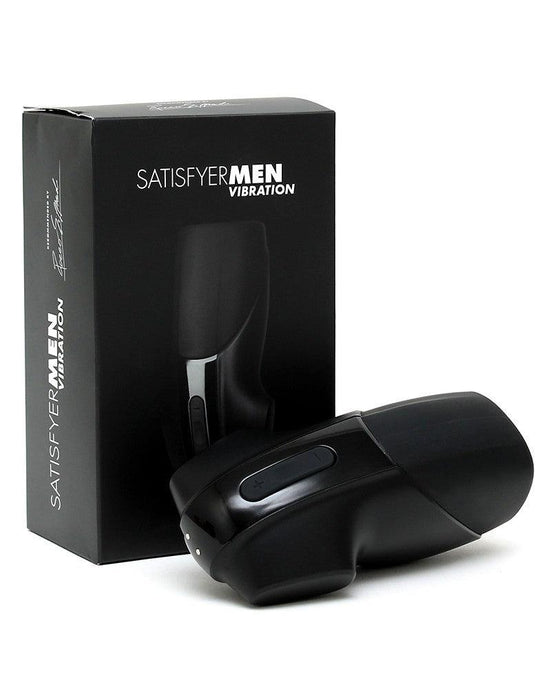 Satisfyer - Men Masturbator Vibrerend - Zwart-Erotiekvoordeel.nl