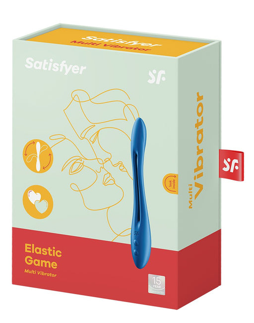 Satisfyer - Multifunctionale Buigbare Vibrator Elastic Game - Blauw-Erotiekvoordeel.nl