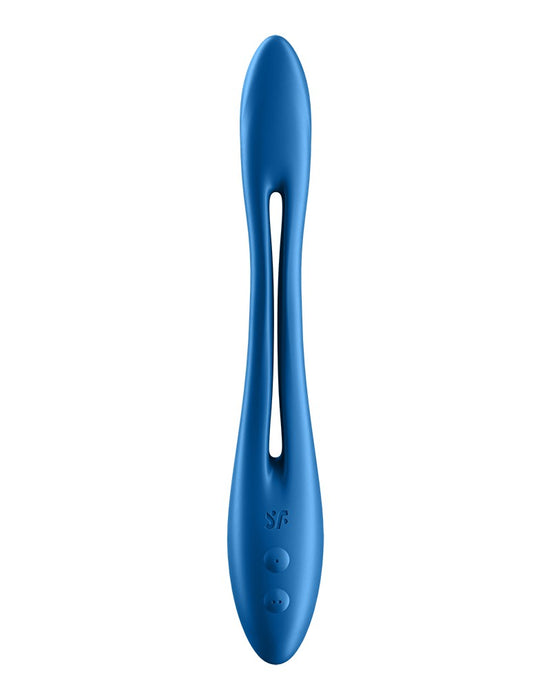 Satisfyer - Elastic Game - Multifunctionele Buigbare Vibrator - Blauw-Erotiekvoordeel.nl